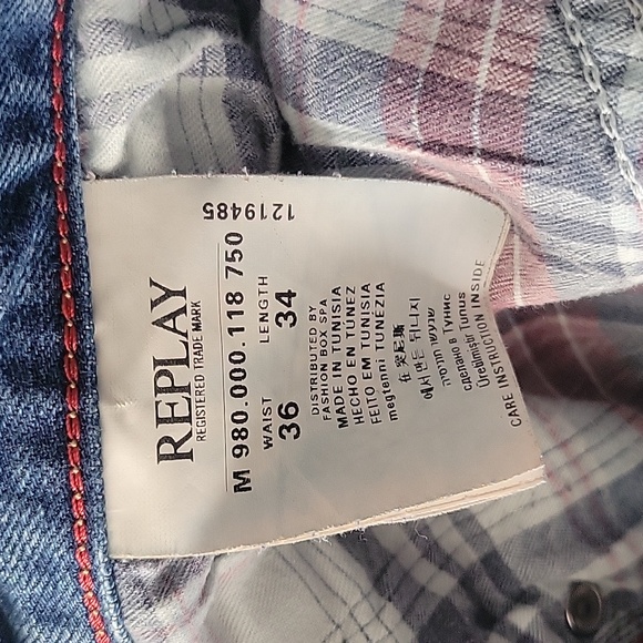 Replay Light Blue Relaxed Jeans - Picture 6 of 7